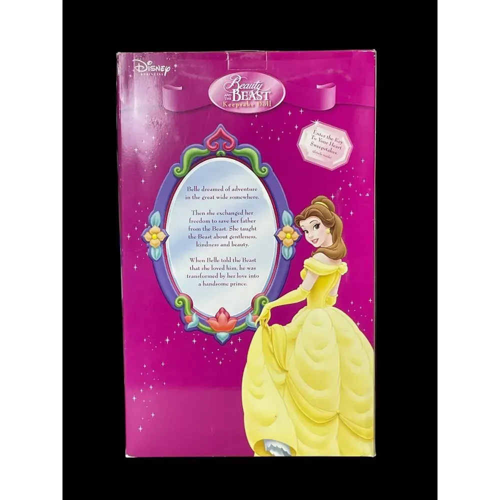 2004 Brass Key Keepsakes Disney Princess Belle Beauty & the Beast Porcelain Doll - Picture 3 of 7